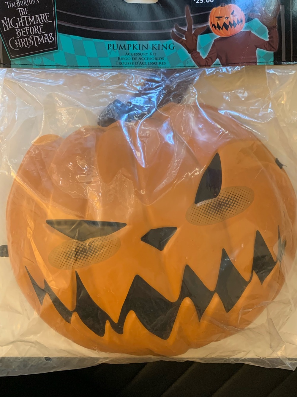 The Nightmare Before Christmas Pumpkin King Kids/ Adult Halloween Mask - Orange